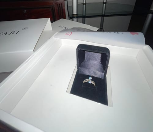 Customer photo review of MOISSANITE BLOOM RING
