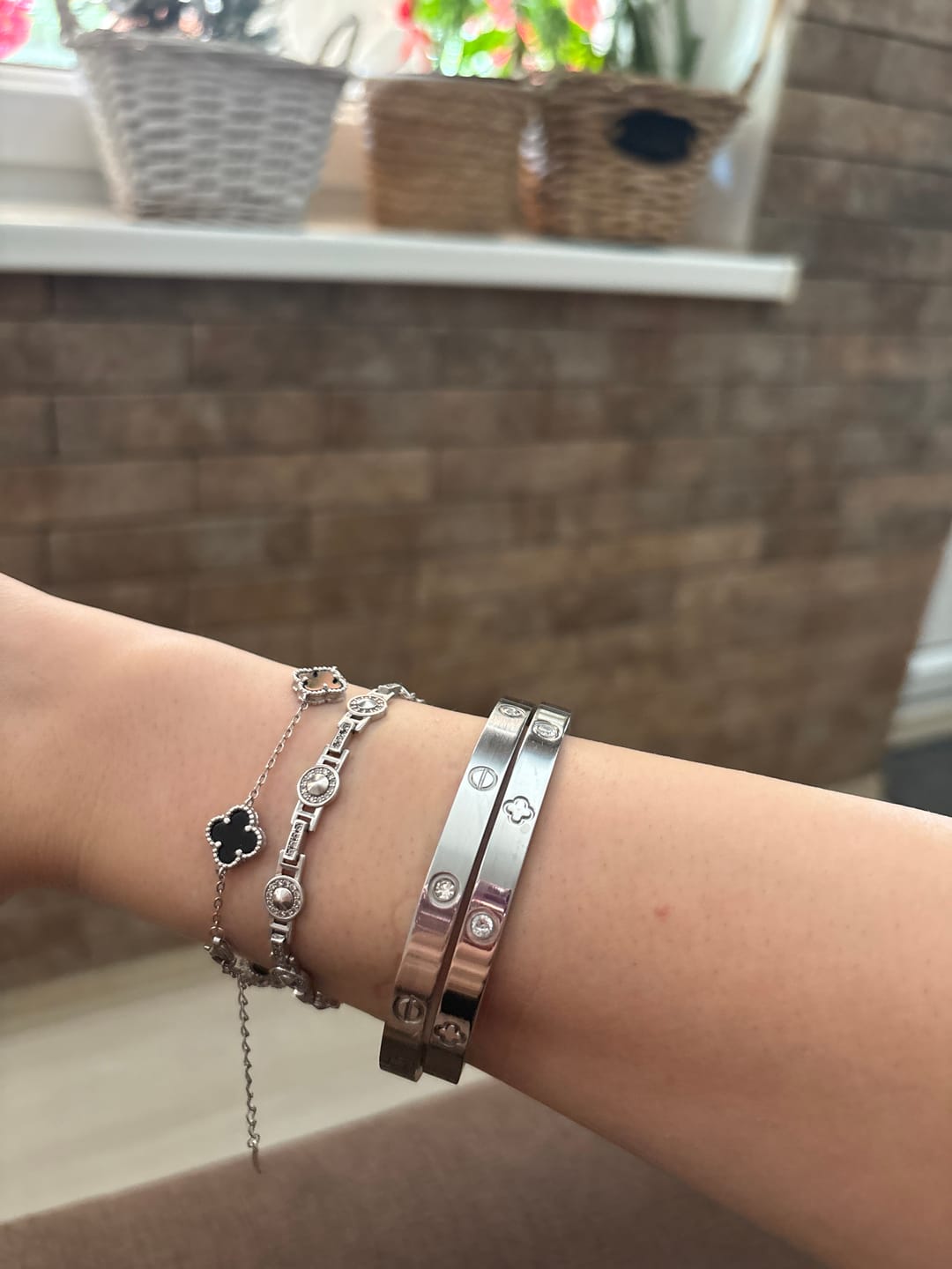 Customer photo review of Bratara Love - Argintiu