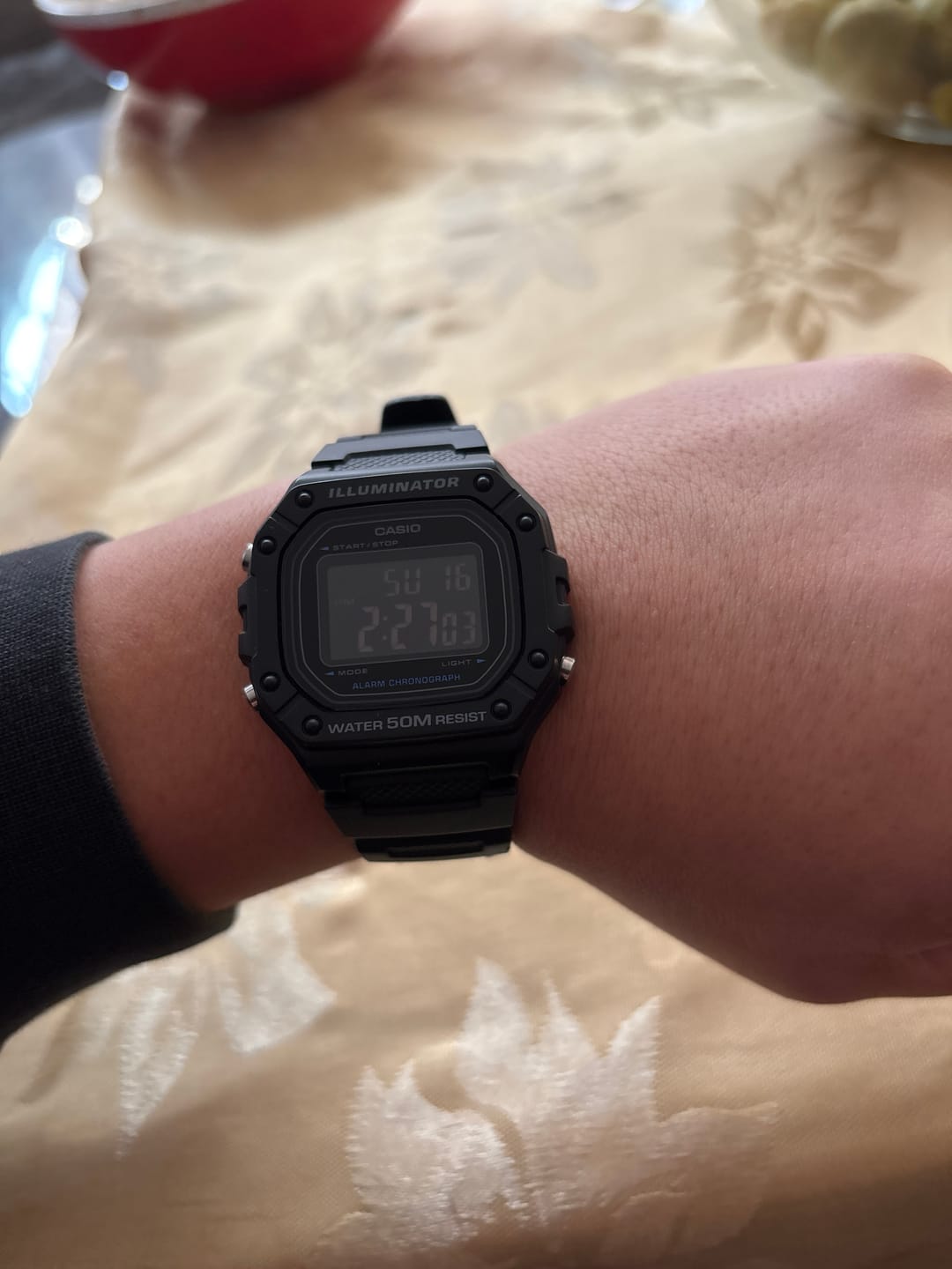 Customer photo review of Reloj Casio Vintage W-218H-1BVDF Pantalla Negativa