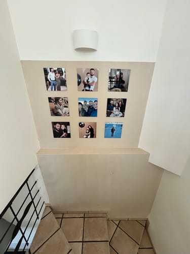 Customer photo review of קיר תמונות מתמגנטות