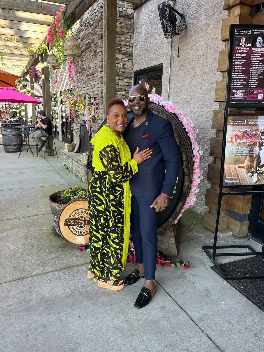 Customer photo review of Lime Punch Green Mesh Trench Coat