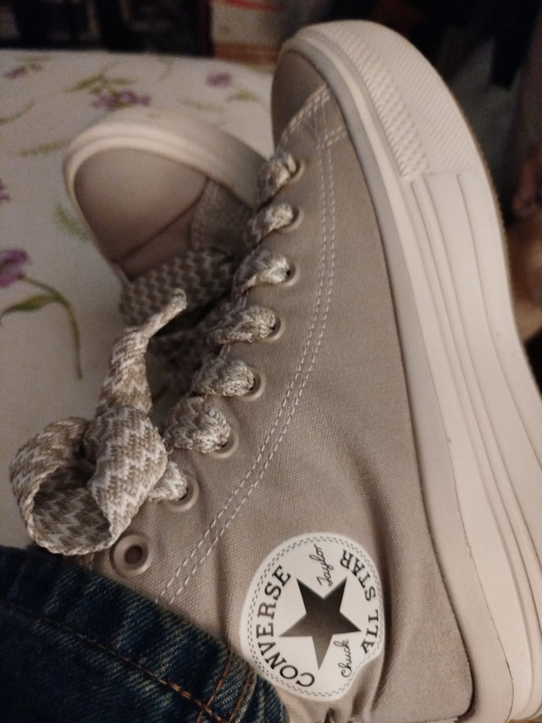 Customer photo review of Zapatillas Converse Chuck Taylor Move Hi Platform Beige
