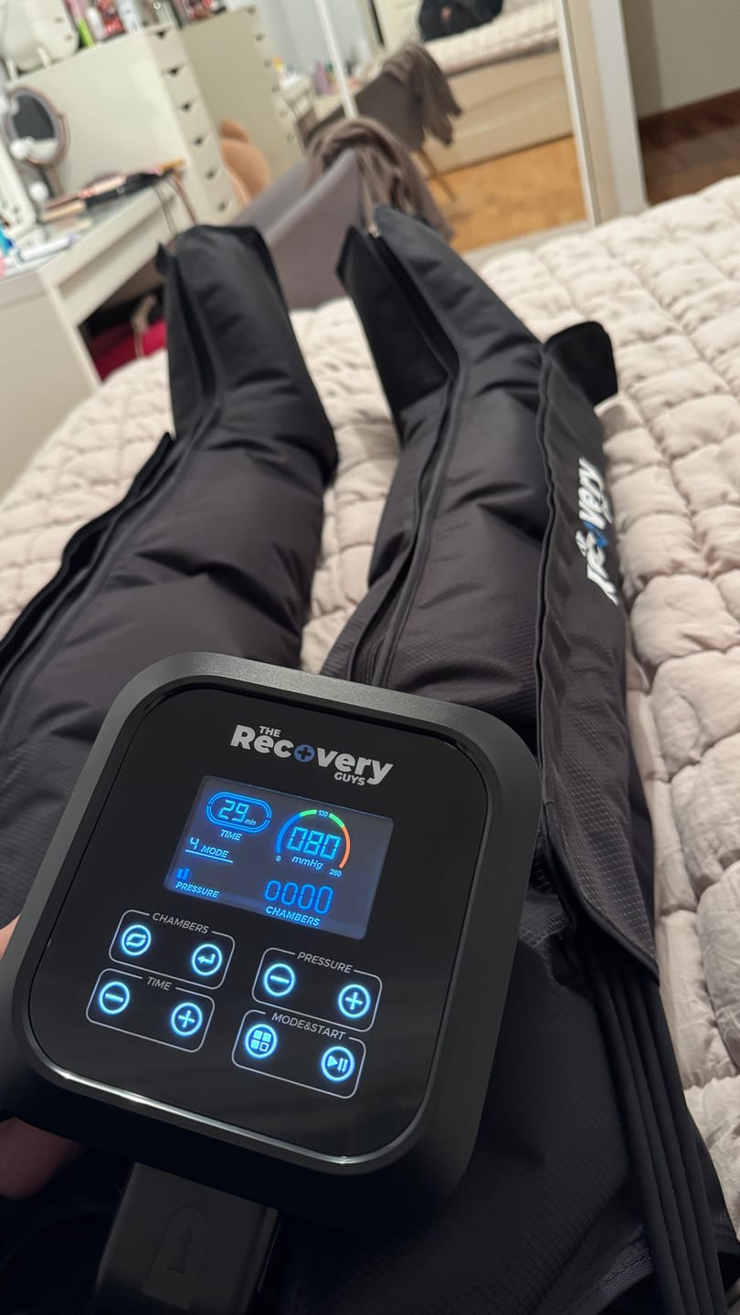 Customer photo review of 4 Chamber Compression Boots 3.0