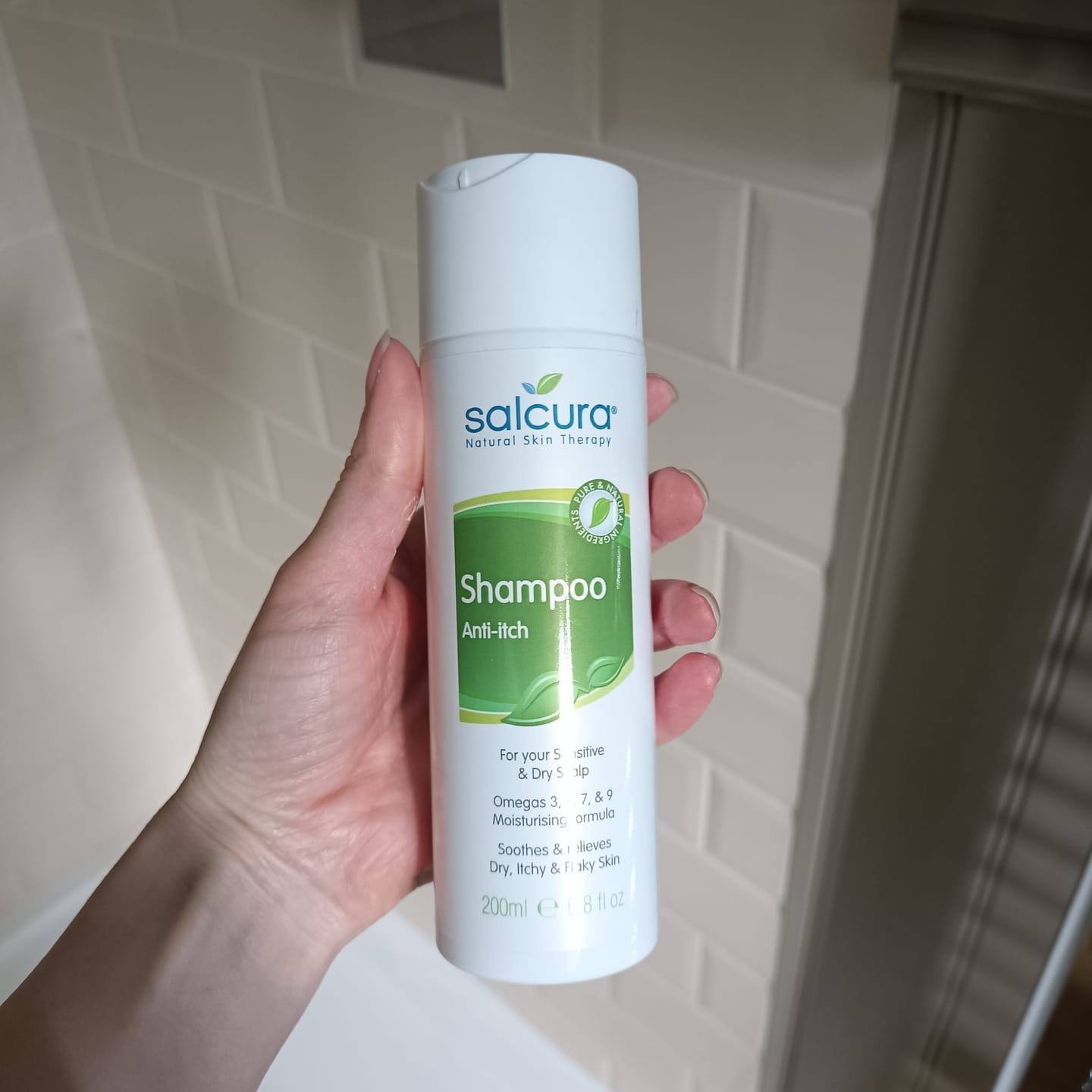 Customer photo review of Omega Rich Shampoo