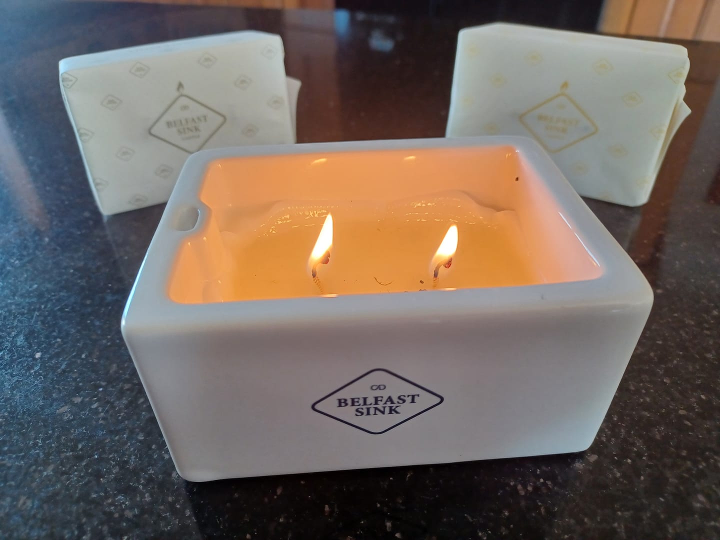 Customer photo review of Belfast Sink Candle | Cowfield Design