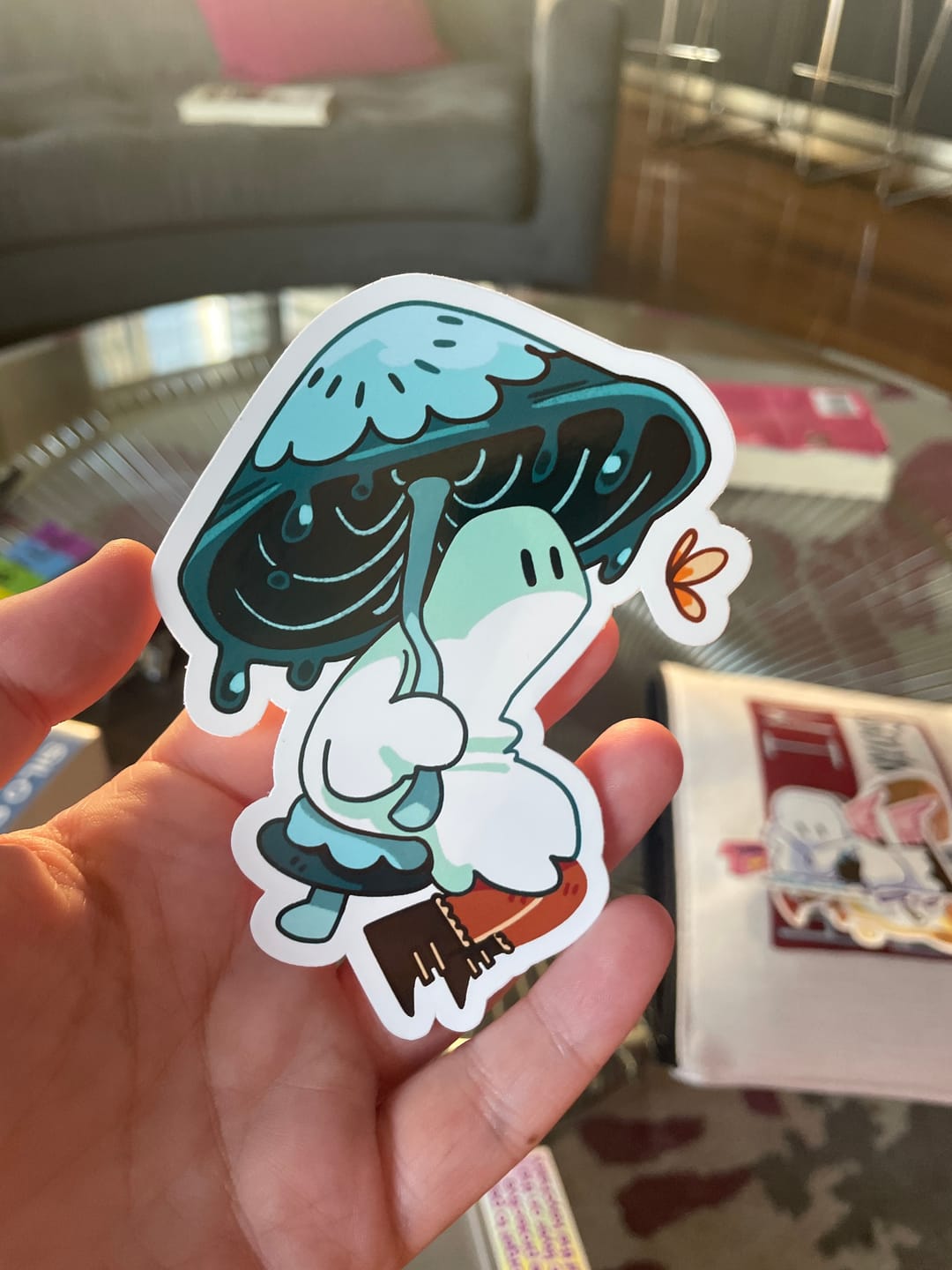 Customer photo review of Cute Ghost Stickers! : V6