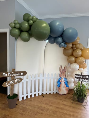 Customer photo review of Golf Boy Balloon Garland Kit