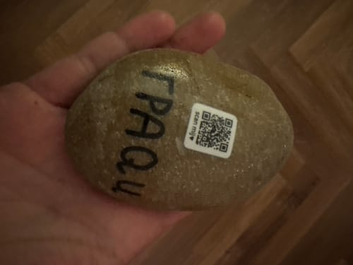 Customer photo review of QR Codes voor de Happy Stone App