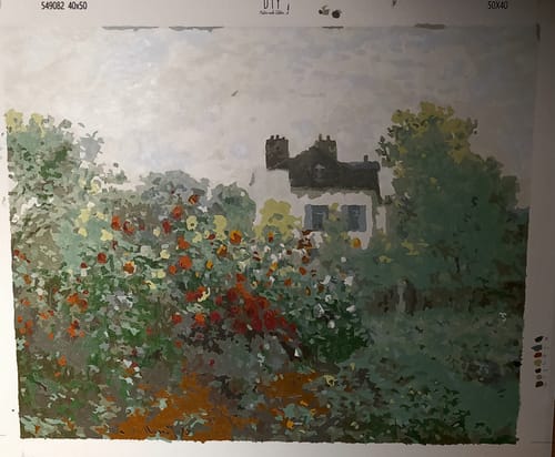 Customer photo review of Malen nach Zahlen - Der Garten des Künstlers in Argenteuil (Ecke des Gartens mit Dahlien) - Claude Monet