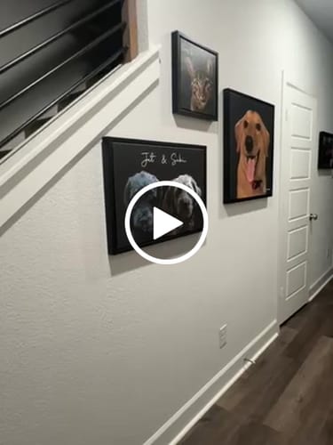 Customer video review of Pet Art Canvas Wrap