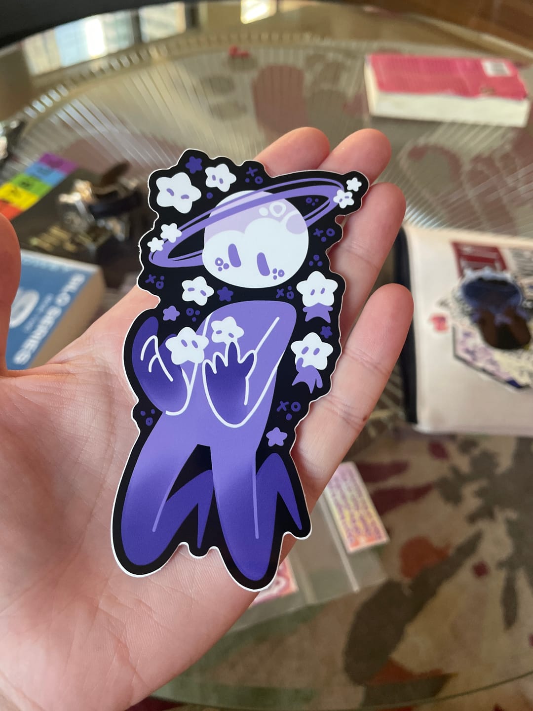 Customer photo review of Planet Person With Star Babies Sticker