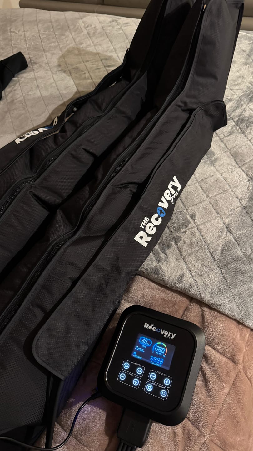 Customer photo review of 4 Chamber Compression Boots 3.0