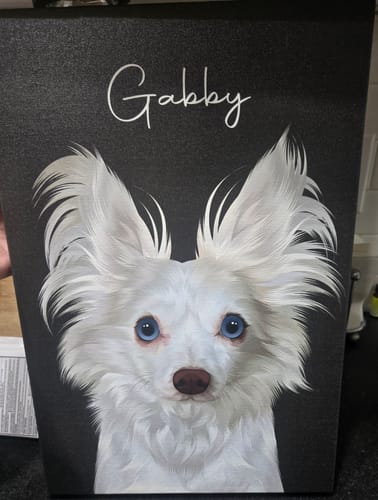 Customer photo review of Pet Art Canvas Wrap