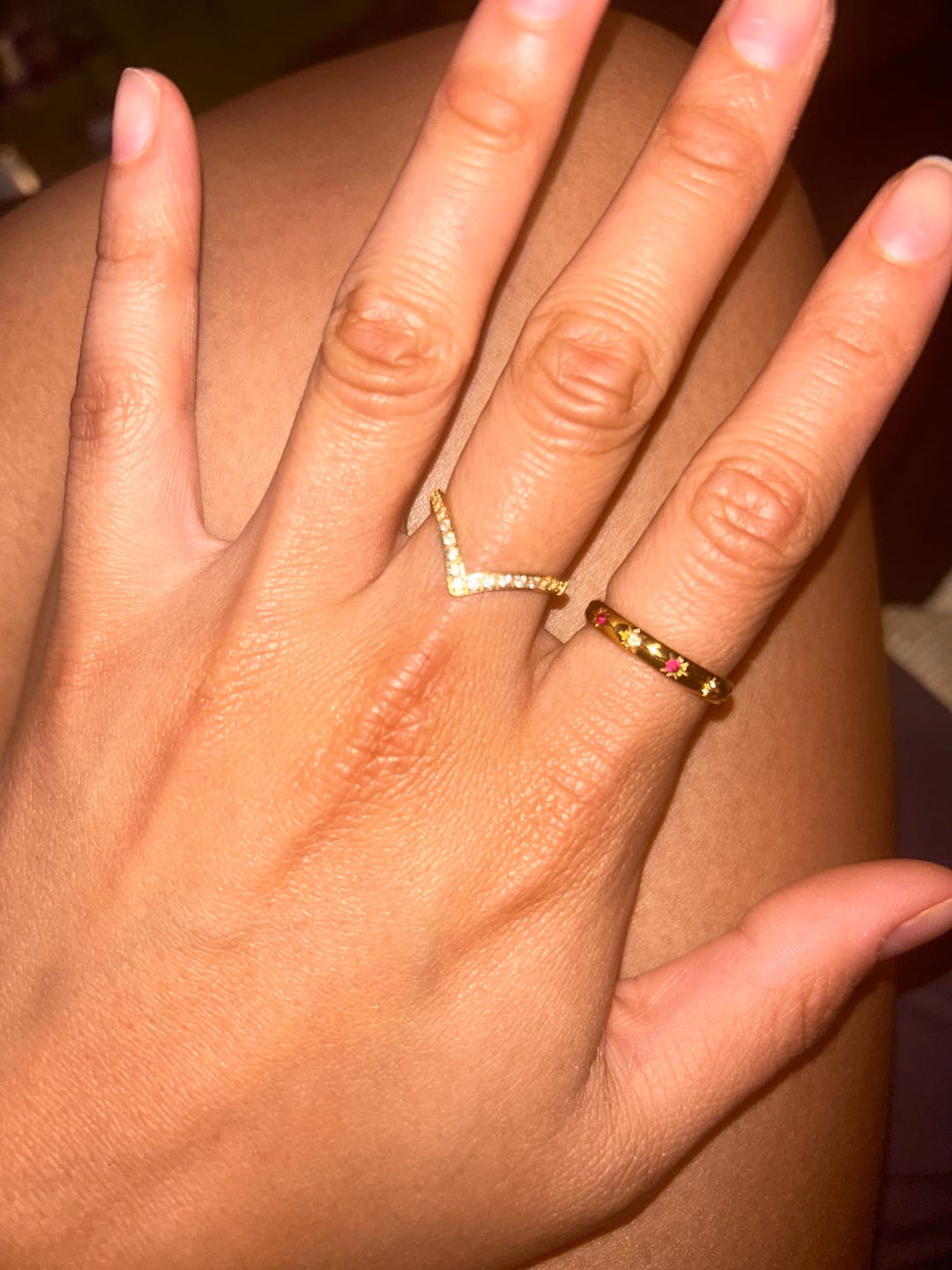 Customer photo review of Eternity Crown Crystal Ring
