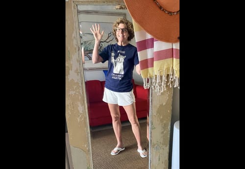 Customer photo review of Excuse Me, Bird Feeder's Empty T-Shirt
