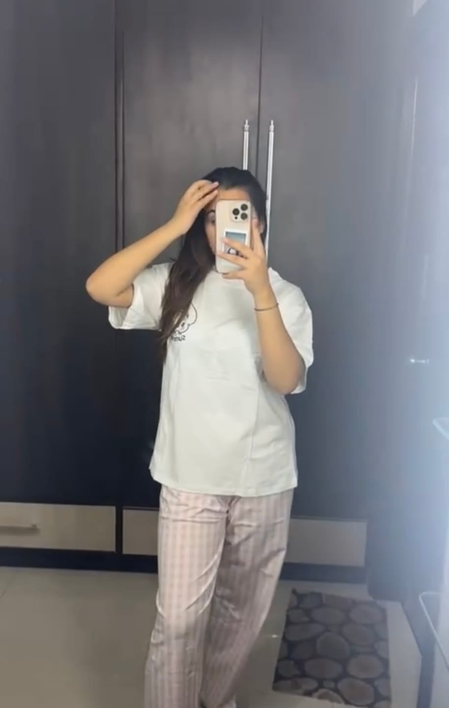 Customer photo review of The Cozy Pj Set White
