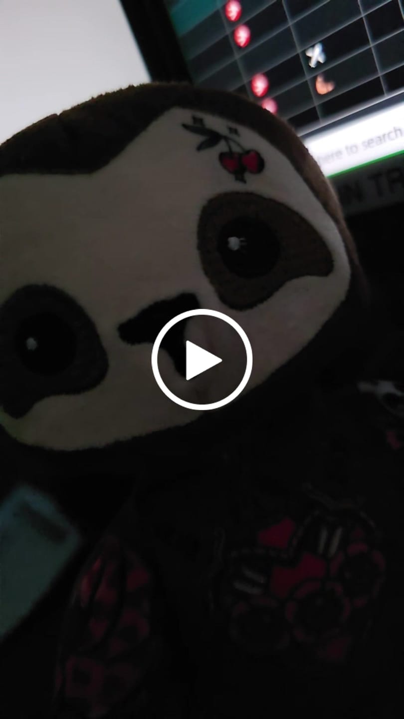 Customer video review of Sandy the Sloth 8-inch Sprout Plushie