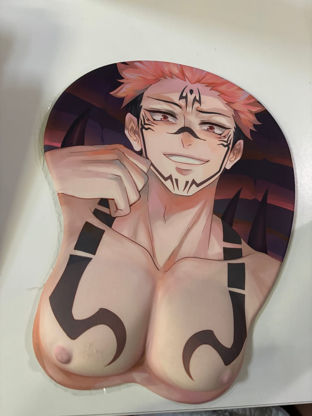 Customer photo review of 3D Sukuna Mousepad