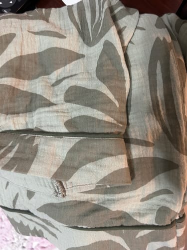 Reseña con foto de un cliente sobre Pijama Hojas Dreamy