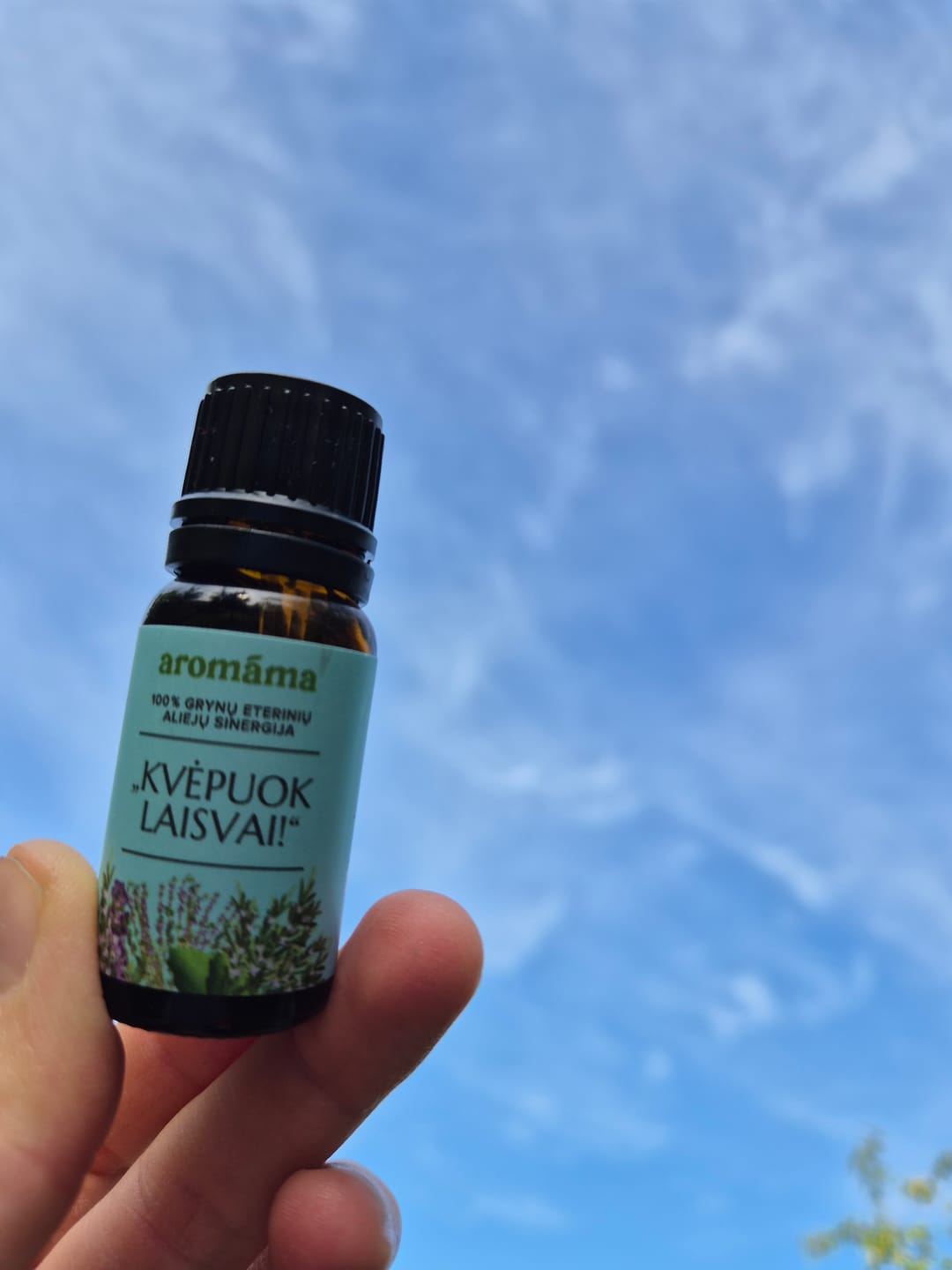 Customer photo review of Eterinių aliejų mišinys „Kvėpuok laisvai!“