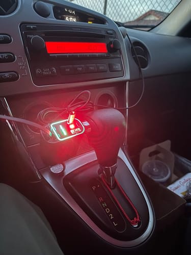 Customer photo review of Starlight Retractable Car Charger