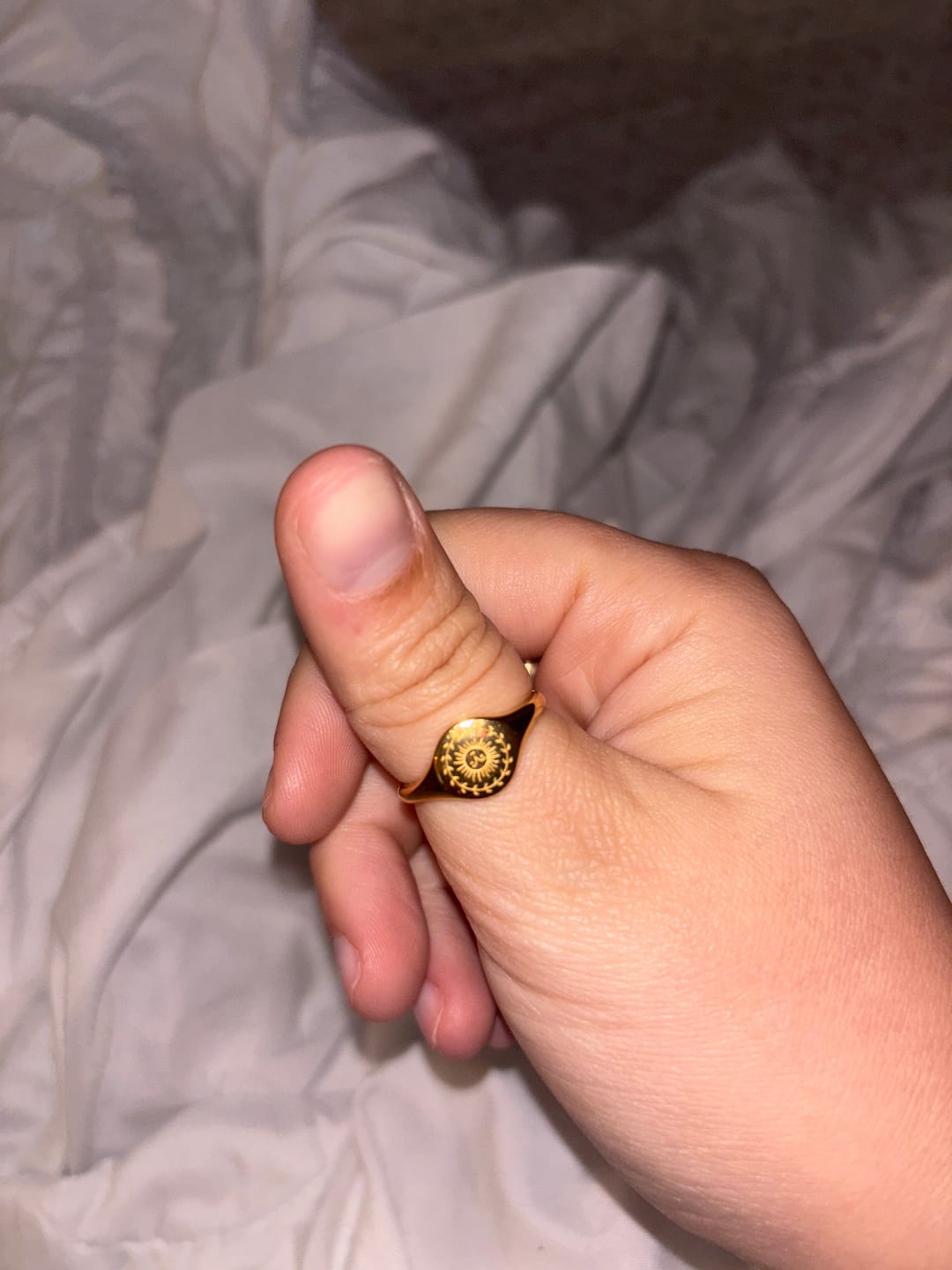 Customer photo review of Summer Solstice Gold Ring