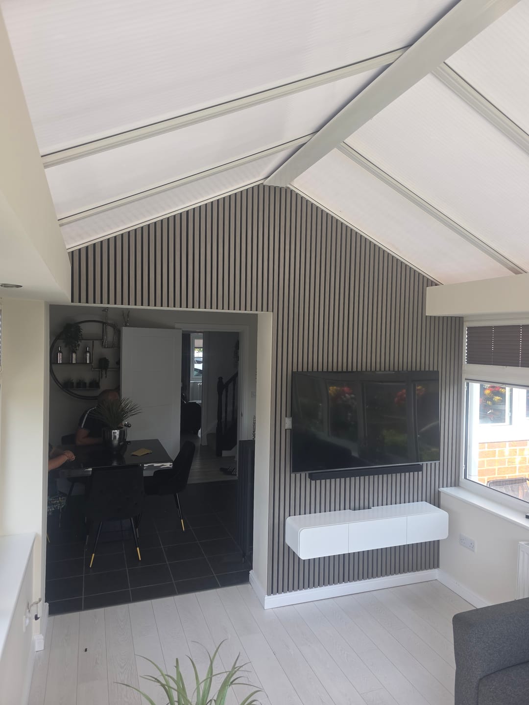 Customer photo review of Wooden Wall Panel | Grey Walnut | Premium 3-sided Wood Veneer