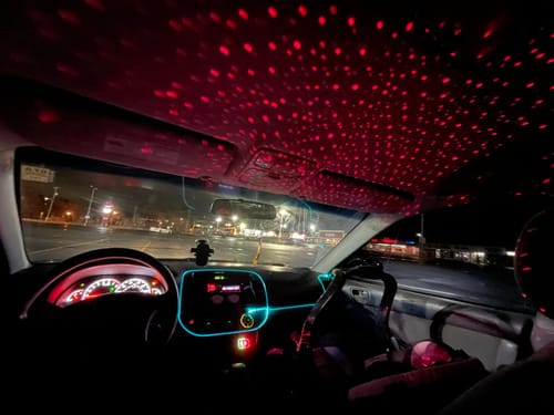 Customer photo review of Starlight Retractable Car Charger