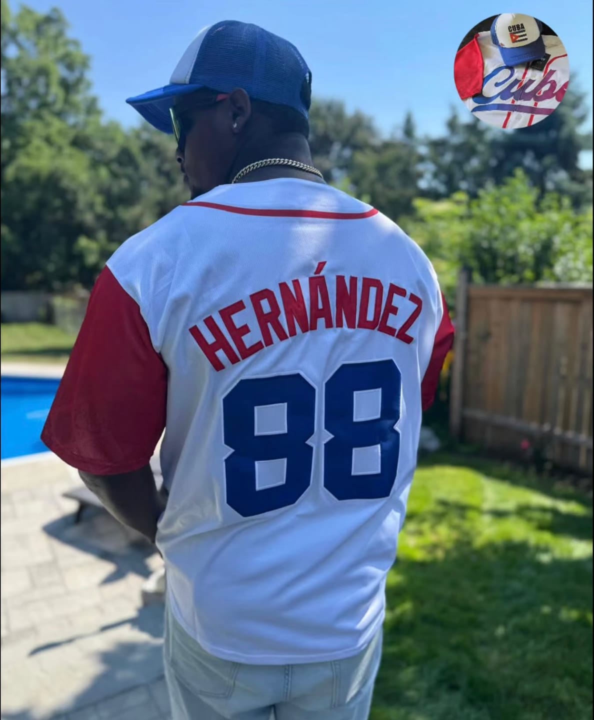 Customer photo review of Cuba Heritage Custom Baseball Jersey