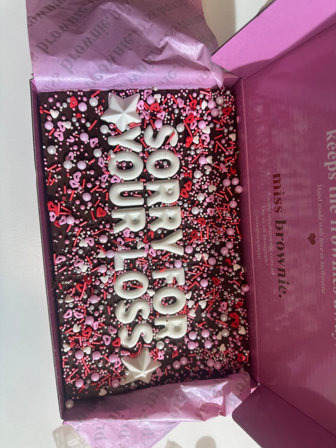 Customer photo review of Custom Brownie