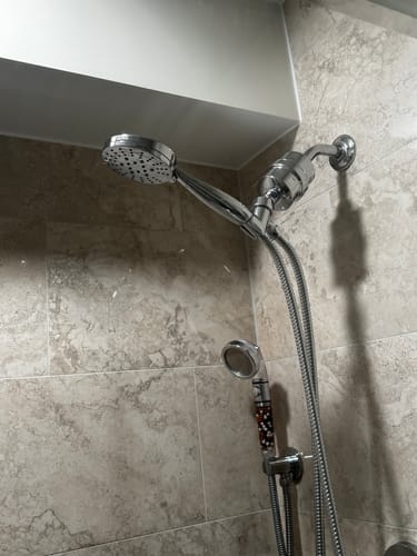 Customer photo review of 3-Spray Low Flow Handheld Shower Head Set