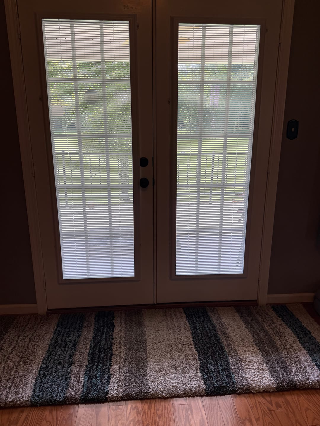 Customer photo review of Add On Blinds Kit (installs on top of existing door glass)
