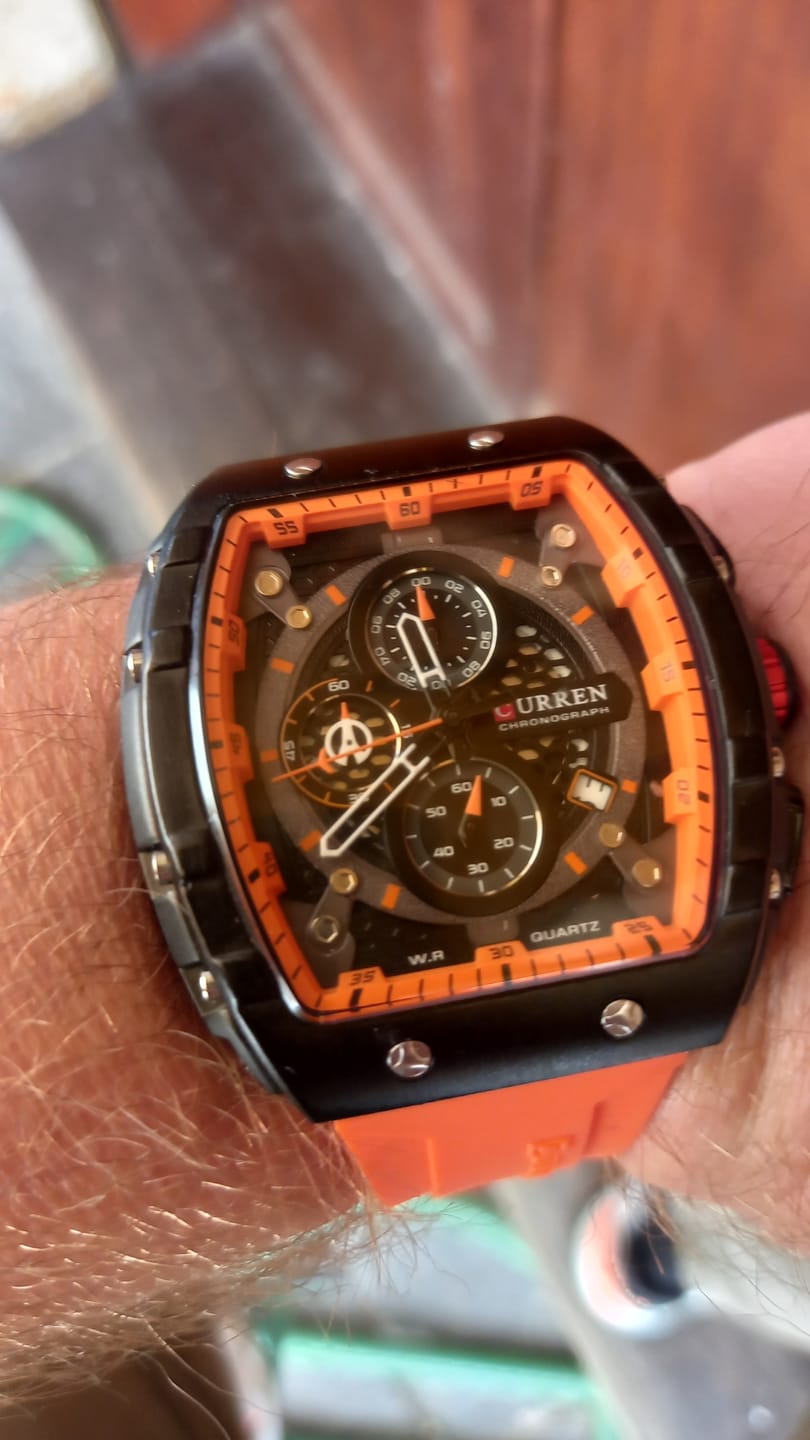 Customer photo review of Curren Galacticos® orologio uomo pelle