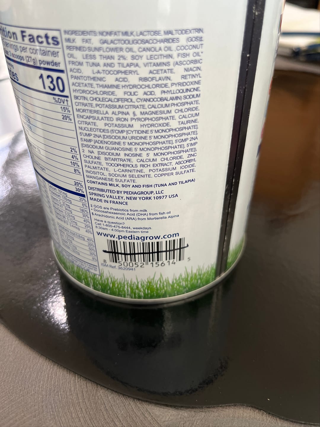 Customer photo review of Toddler Nutritional Drink (14.1 oz)