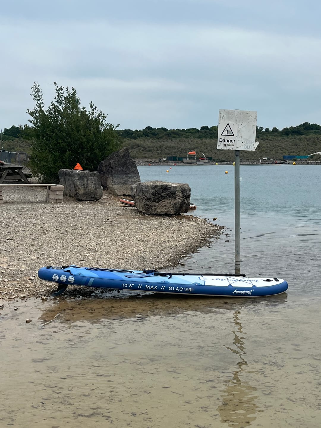Customer photo review of Aquaplanet MAX 10’6″ Inflatable Paddle Board Package - Glacier