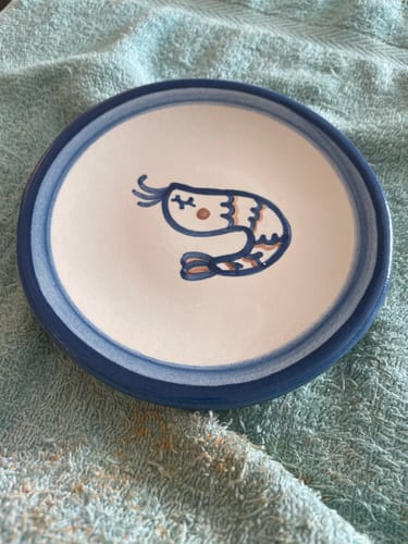 Customer photo review of Bread and Butter Plate - Shrimp