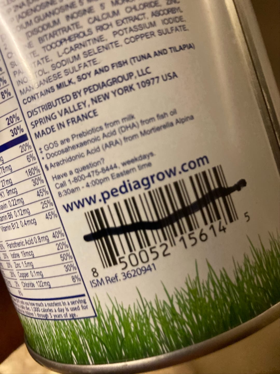 Customer photo review of Toddler Nutritional Drink (14.1 oz)