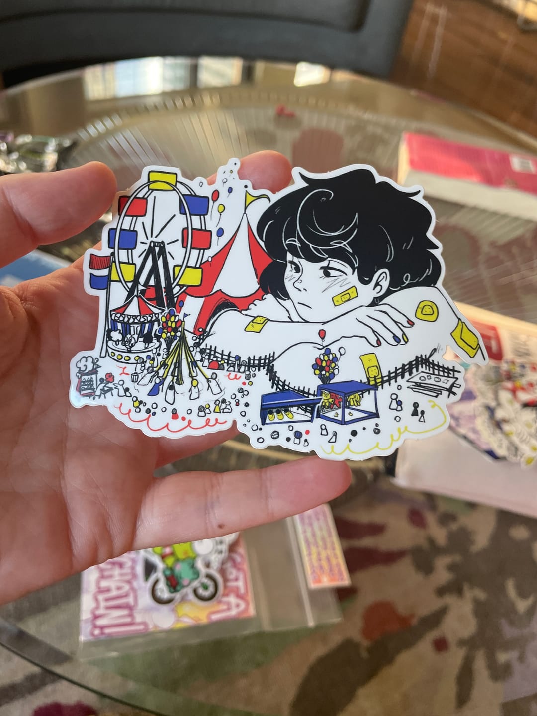 Customer photo review of Circus Daydream Sticker