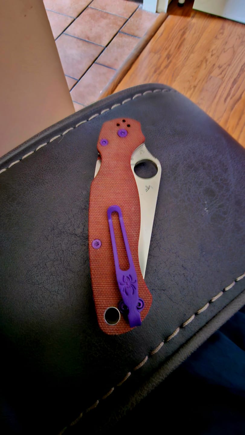 Customer photo review of Paramilitary 2 Knife Brown Micarta (3.4" Satin CRUWEAR) C81MPCW2
