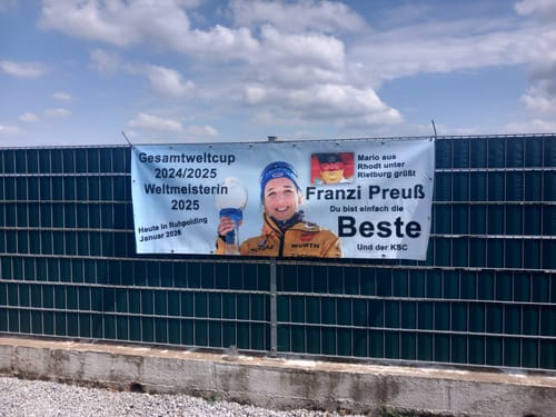 Customer photo review of Fahne inkl. Druck