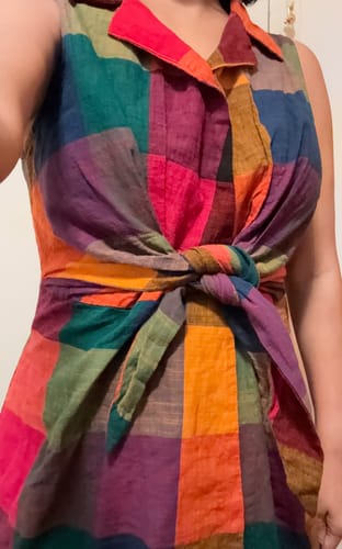 Customer photo review of WILLA DRESS | MULTI CHEX