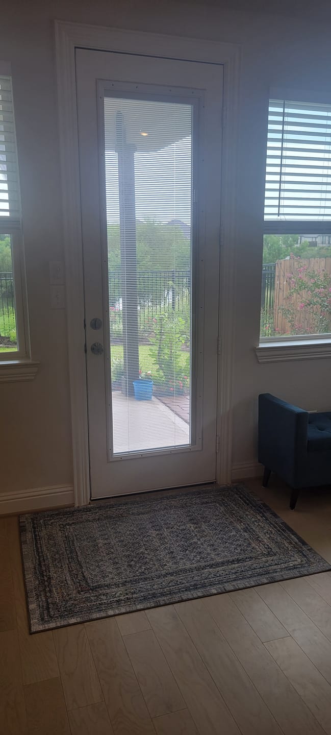 Customer photo review of Raise & Lower Blinds Glass and Frame Kit (Tall Full Lite)