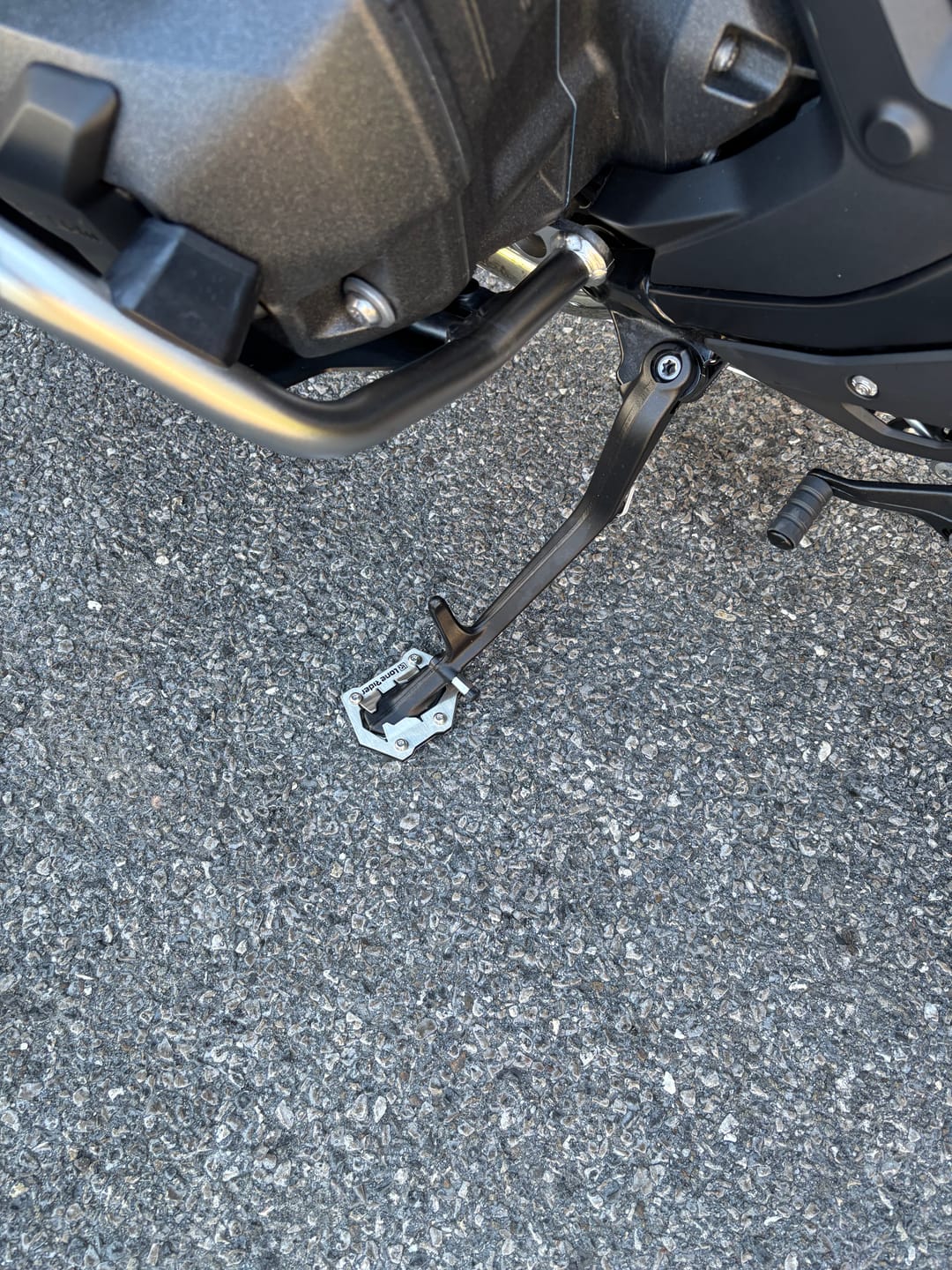 Customer photo review of Side Stand Foot Extension BMW R1300GS