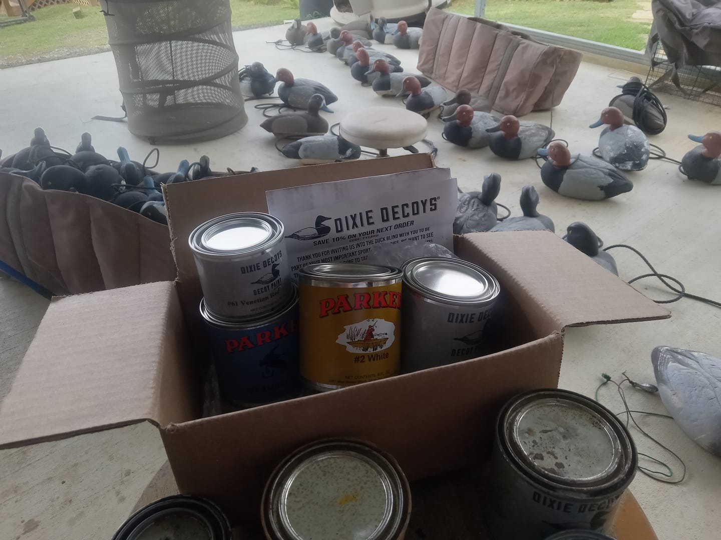 Customer photo review of Decoy Paint Single Color - 4oz