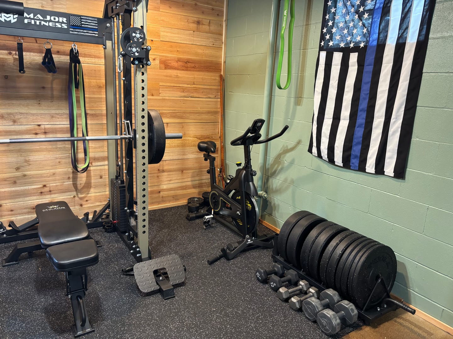 Customer photo review of Weight Storage Rack w/ Bar Sleeves