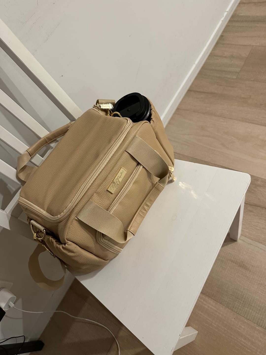 Customer photo review of Luxe Insulated Lunch Bag - Beige
