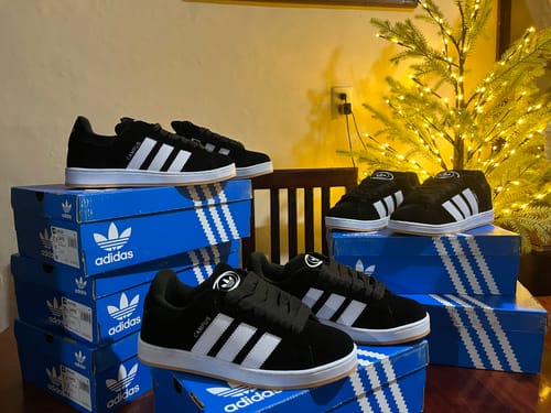 Uziel G. review of Paq 6 Pares Tenis Campus Negro Blanco 25/28.5 image 1 out of 4