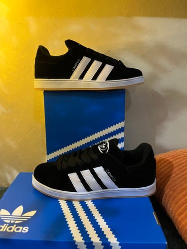 Uziel G. review of Paq 6 Pares Tenis Campus Negro Blanco 25/28.5 image 3 out of 4