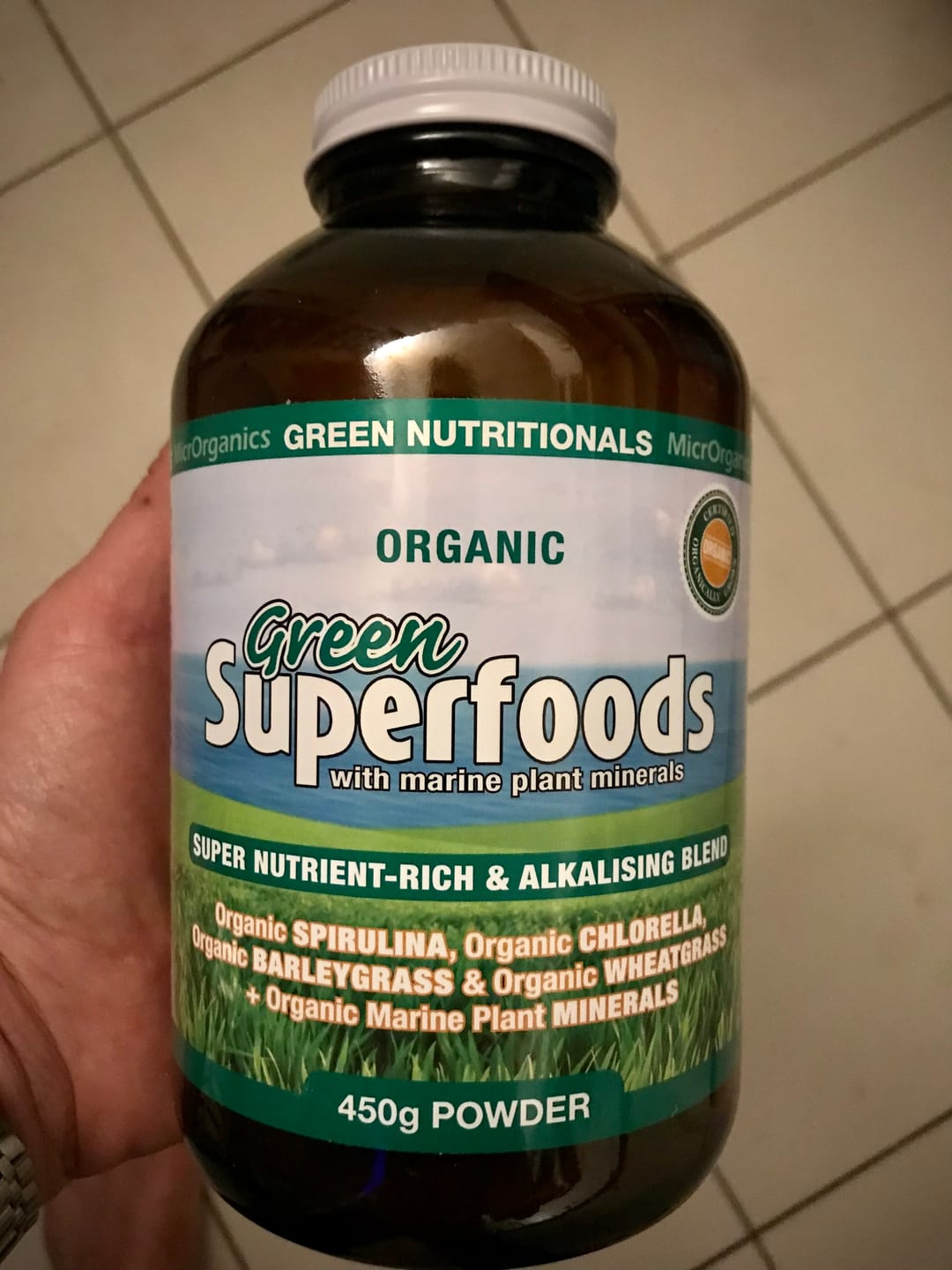 Customer photo review of Microrganics Green Nutritionals Green Superfoods Powder 450g