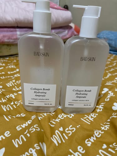 Customer photo review of Bad Skin™ Korean Collagen Bomb Hydrating Ampoule